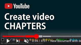 How to add CHAPTERS to YouTube videos | New YouTube feature