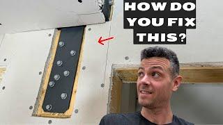 How to Drywall Over Beam Hangers!