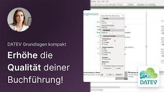 Fibu-Überwachung in DATEV Kanzlei-Rechnungswesen | DATEV Grundlagen kompakt | Lernvideo
