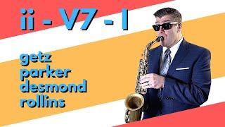 How to play ii-V-I on Saxophone | Jazz improvisation lesson