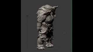 Creature Concept . Rig + Normal Map view