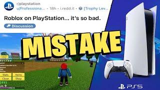 ROBLOX PS4/PS5 IS SO BAD (Playstation LAG)