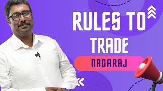 RULES TO TRADE | Market Report  |  Stock Master Nagaraj | Trading | Nifty | Banknifty |  Levels