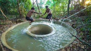 Build Tunnel  Swimming Pool Water Slide To Temple Underground Swimming Pool