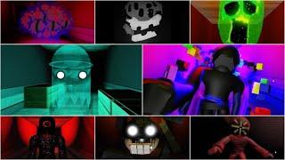 ALL Monsters + Jumpscares in DOORS But YOUTUBER [ROBLOX]