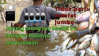 homemade 4 mosfet series irf 3710 fish shocker, very effective for catching tilapia