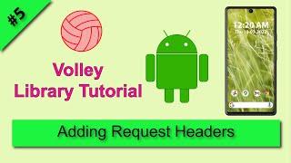 Volley custom request example, Volley Library Android Studio Tutorial, Volley request headers