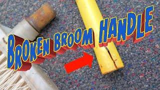 Broken Tubular Broom Handle Easy DIY Fix - Reuse Rethink Reinvent - That's How I Did It!