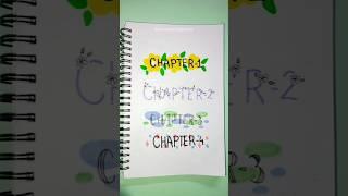 Chapter headingsTitle ideas for notes #shorts #title #notes #heading #ytshorts #bloomwithmehjebin