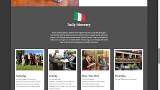 International Study Tours WordPress Landing Page