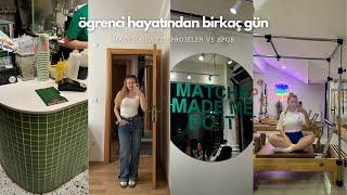 proje sunumları ve yeni tatlar keșfi | bilgisayar mühendisliği, matcha latte ve plates #vlog