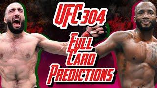 UFC 304 Full Card Predictions and Analysis