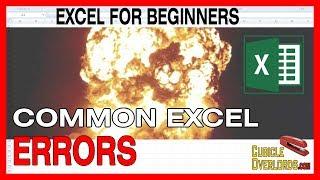 Common formula error messages in Excel and what they mean