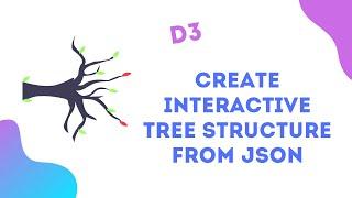 Create an interactive tree structure from json using D3 | Javascript