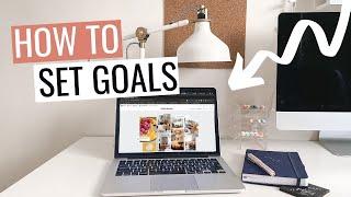 2021 GOAL SETTING | how to make vision board & healthy habits