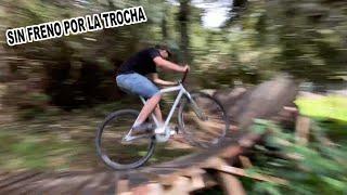 Pista MTB y piñón fijo, pésima combinación ! MIL CAIDAS !