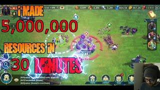 Plundering Resources | FASTEST way to get resources | Game of Legends Rise of Champions