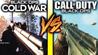 Black Ops Cold War VS Black Ops 1 Graphics Comparison Weapon Sounds & Animations (Weapon Comparison)