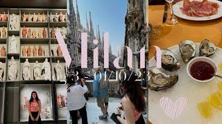 MILAN VLOG 3 | Italy vlog 2023 (duomo rooftop terraces, galleria vittorio emanuele ii & fancy food)