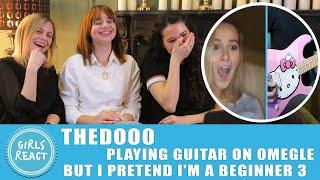 Girls React - TheDooo - Playing Guitar on Omegle but I pretend I m a beginner 3. Reaction