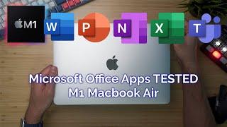 M1 MacBook Running Microsoft Office Suite Performance Test - (RAM & CPU Usage)