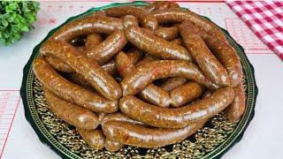 مرقاز تونسيبكل أسراره/بهارات خاصة وصفة تنافس المحلات/ساندويتش مرڨازmerguez tunisien/Sandwich