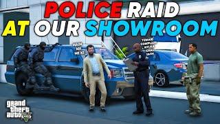 POLICE RAID AT OUR SHOWROOM | MICHAEL BUSY IN DEALING | GTA 5 | Real Life Mods #493 | URDU |
