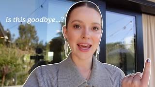 VLOG: so, this is goodbye?