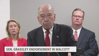 Chuck Grassley campaigns in Walcott, receives endorsement from US Chamber of Commerce