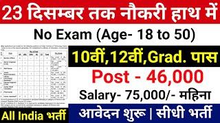 23 दिसम्बर तक नौकरी हाथ में | Top 15 Government Job Vacancy December 2024 | Sarkari Today News