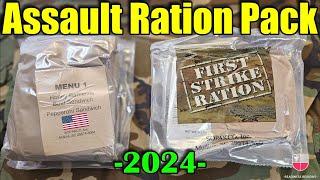 2024 US First Strike Ration (FSR) 24-Hour Combat MRE  Military Meal Ready To Eat Taste Test Review