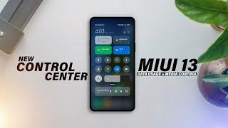 Xiaomi MIUI 13 New Control Center Update | Data Usage and Media Controller ️‍