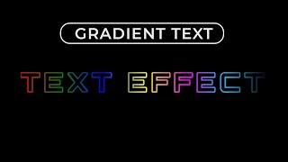 Pure CSS Gradient Text Stroke Effect | CSS Text Effect