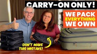 WHAT WE PACK in 2024 as Full-Time Travelers | Carry-On Luggage Only!