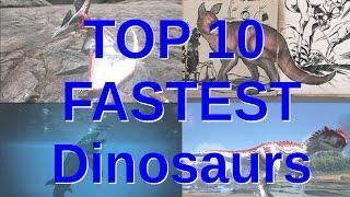 (outdated - new version in description) Top 10 Fastest Dinosaurs in ARK:Survival Evolved (wild)