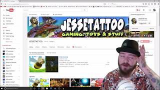 Vlog # 1 - How To start a Gaming channel (6months) Jessetattoo