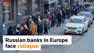 Russian banks in Europe face collapse, ECB says