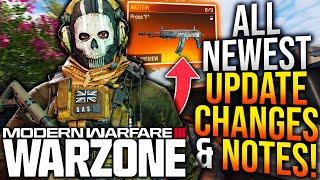 WARZONE: All NEW UPDATE CHANGES & NOTES! Surprise MAP UPDATE, New Aftermarket Weapon, & More!