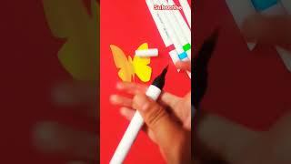 DIY paper beautiful butterfly.|| paper craft.||#youtubeshorts #sonakshi #shorts #diy