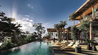 SketchUp Vray 6  EXTERIOR  #49  Resort Infinity Pool