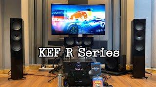 KEF R Series + KEF KF92 Subwoofer  + Marantz SR 7015 / Test Atmos content