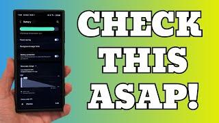 Samsung Update Bug Causing Massive Battery Drain - You Need to Check It