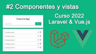 Curso Laravel 8 y Vue.js - Componentes de Vue.js en vistas de Laravel