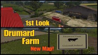 Let's Play Farming Simulator 17 PS4: Drumard Farm, 1st Look Map Tour (NEW MOD Map)