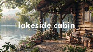 Spring Porch Ambience ㅣLakeshore Water Sounds, Birds Chirping & Spring Ambience