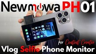 BEST Vlog Setup for IPhone & Android - Newmowa Phone Vlog Selfie MONITOR Review