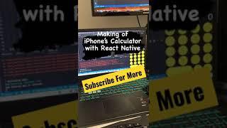 Calculator app with React Native tutorial ios iphone app Development