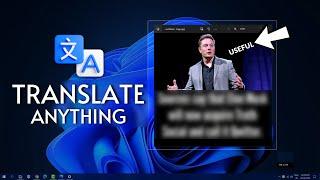 Translate Anything ON Your PC Screen | Screen Translator PC | Best Translator for PC | 2024
