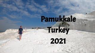 Walking down Pamukkale, Turkey 2021
