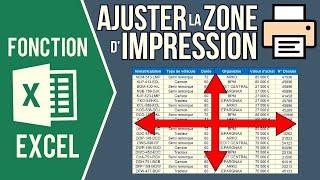 EXCEL - AJUSTER LA ZONE D'IMPRESSION D'UN FICHIER (Centrer le contenu, mettre à l'échelle, marges..)